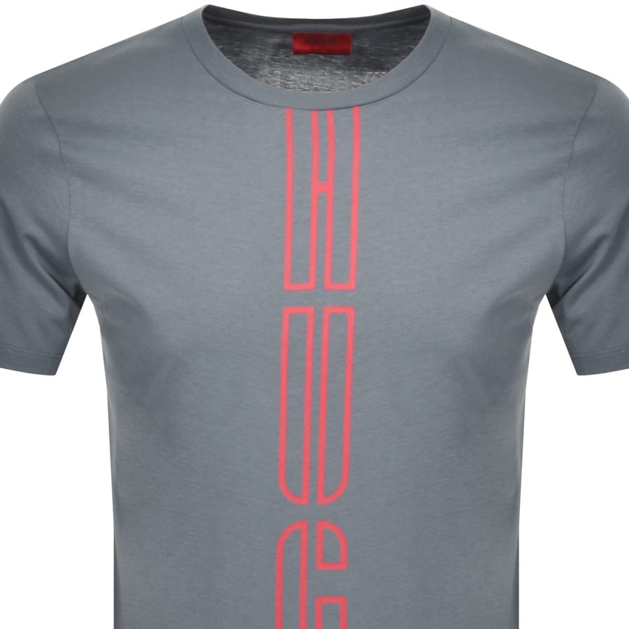 Alternative Image for ProductHUGO Darlon Crew Neck Short Sleeve T Shirt Grey2